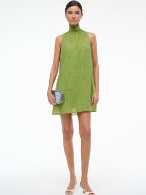 ADDY MINI DRESS | GARDEN GREEN