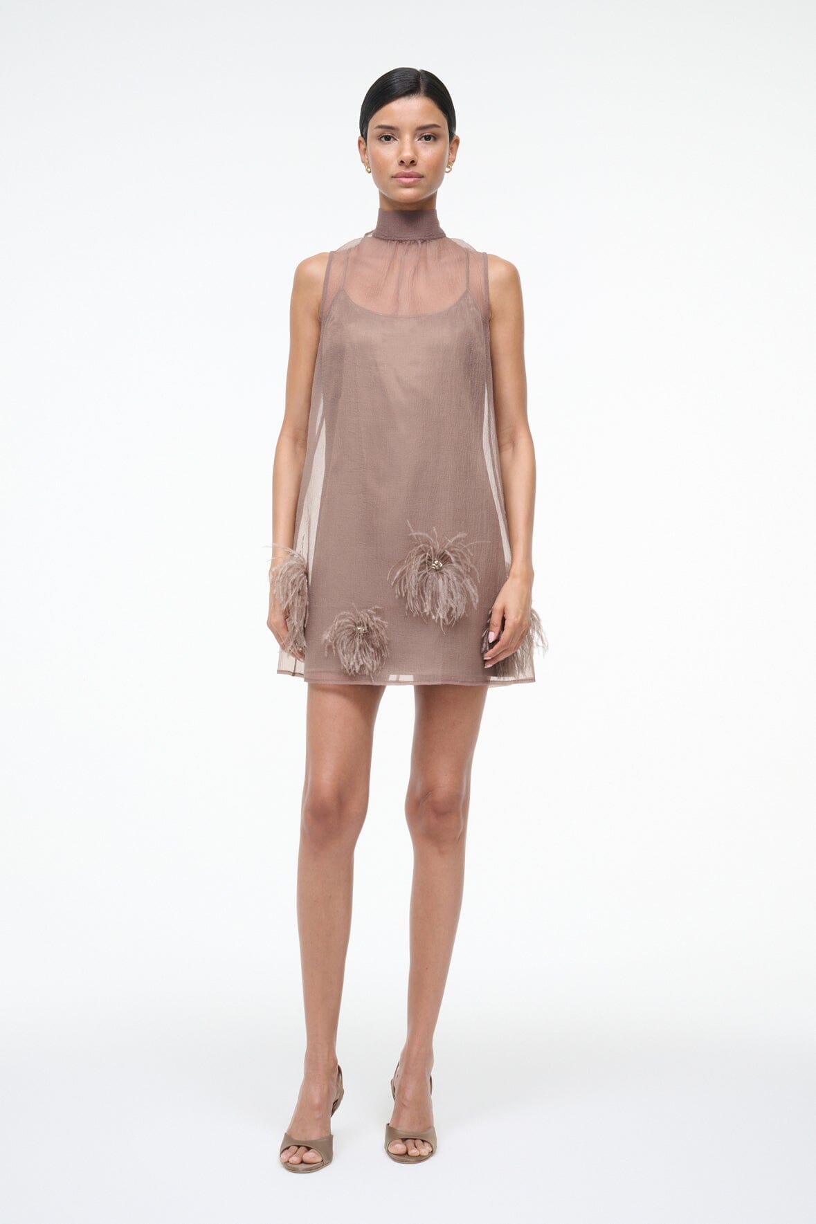 ALBEE MINI DRESS | TRUFFLE