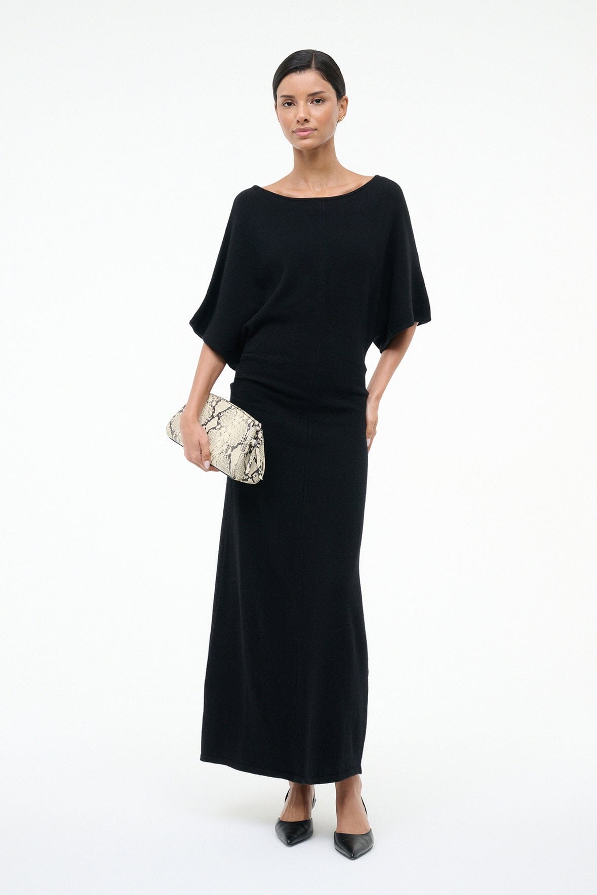 AMELIE SWEATER DRESS | BLACK