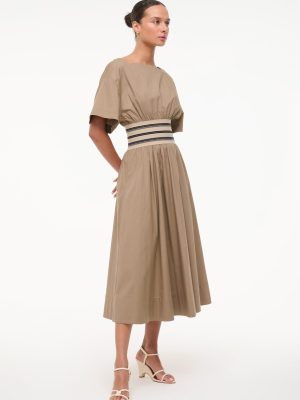 AMY DRESS | TAUPE