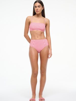 DEVON HIGH RISE BIKINI BOTTOM | MONTAUK STRIPE