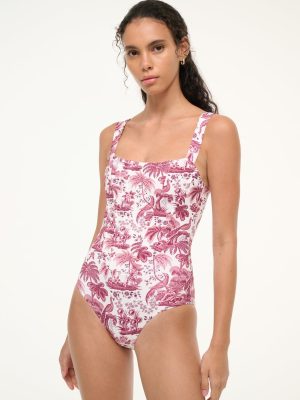 ADELAIDE ONE PIECE | BORDEAUX TOILE