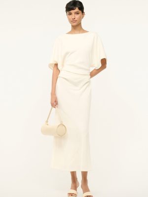 AMELIE MIDI DRESS | IVORY