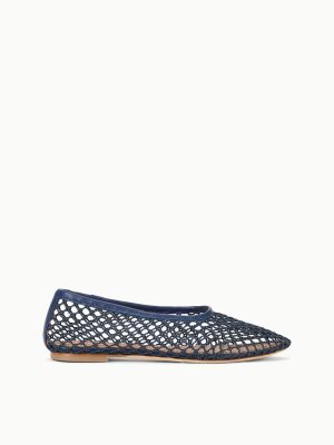 ALBA BALLET FLAT | NAVY NETTING