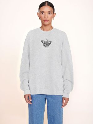 CUSTOM STAUD x C.BONZ OVERSIZED SWEATSHIRT | GREY