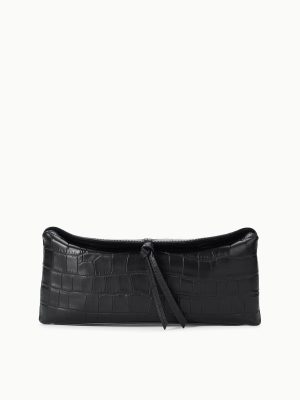EVE CLUTCH | BLACK CROCO