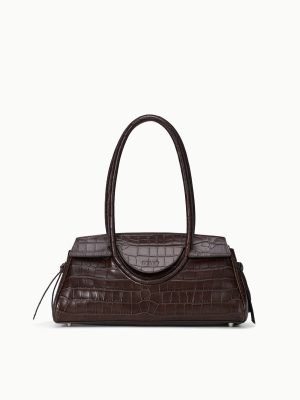 MAUDE SHOULDER BAG | ESPRESSO CROCO