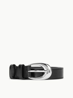 MOON BUCKLE BELT | BLACK SILVER