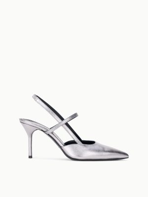 SEBASTIAN HIGH HEEL SLINGBACK | PEWTER