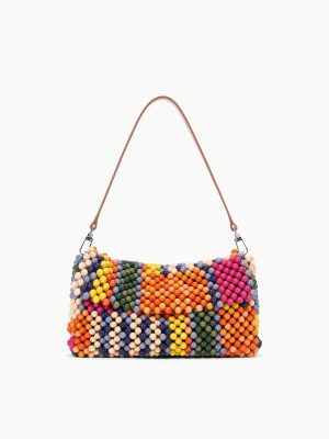 TIMMY SHOULDER BAG | MULTI BAYADERE STRIPE